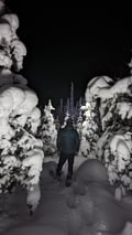 Evening snowshoe tour