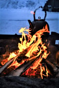 Fisherman's Luck by snowmobile
