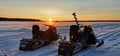 Fisherman's Luck by snowmobile
