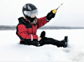 Fisherman's Luck by snowmobile
