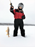 Fisherman's Luck by snowmobile