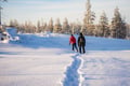Snowshoe adventure in the Wilderness