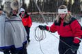Meet the Reindeer like a local with a snowmobile sled, Levi