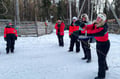 Meet the Reindeer like a local with a snowmobile sled, Levi