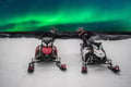 AURORAS WITH SNOWMOBILE