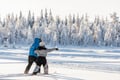 Snowshoeing + Snowmobile safari + Glass igloo lunch