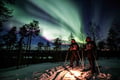 Northern Lights skiing adventure