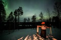 Northern Lights skiing adventure