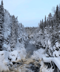 Auttiköngäs Frozen Waterfalls