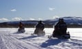 Snowmobile tour: 4 hour Safari with Ice Fishing in Levi