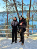 Korouoma Frozen Waterfall's Hiking Experience, Rovaniemi, Lapland, Finland