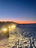 Private Arctic Night Snowmobile Safari