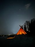 Private Arctic Night Snowmobile Safari