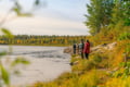 Arctic River Fishing Day