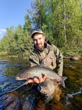 Arctic River Fishing Day