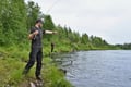 Arctic River Fishing Day