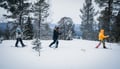 Snowshoe winter trek