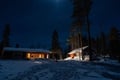 Northern Lights Hunting in Lappish old cottage
