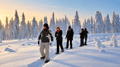 Snowshoeing tour with Wild Lunch