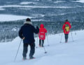 Instagram snowshoeing to Santa's cabin, Levi