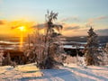 Instagram snowshoeing to Santa's cabin, Levi