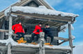 Instagram snowshoeing to Santa's cabin, Levi