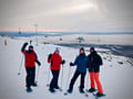 Instagram snowshoeing to Santa's cabin, Levi
