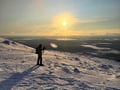Instagram snowshoeing to Santa's cabin, Levi