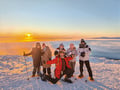 Instagram snowshoeing to Santa's cabin, Levi