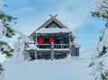 Instagram snowshoeing to Santa's cabin, Levi
