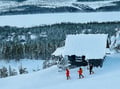 Instagram snowshoeing to Santa's cabin, Levi