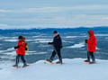 Instagram snowshoeing to Santa's cabin, Levi