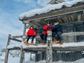 Instagram snowshoeing to Santa's cabin, Levi