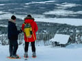 Instagram snowshoeing to Santa's cabin, Levi