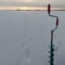 ICE FISHING EXPERIENCE ON A FROZEN LAKE