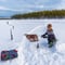 Private - Ice Fishing With Snowmobiles In Levi 