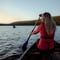 Easy canoe trip in Utsjoki