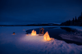 Aurora Ice Floating Experience at Pyhä