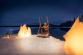 Aurora Ice Floating Experience at Pyhä