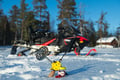 Private Snowmobile & Ice Fishing Adventure in Lapland Wilderness (100km)