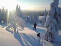 Wilderness skiing to the untouched secret spots