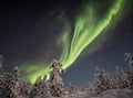 Night Snowshoeing — search for the Aurora, Levi