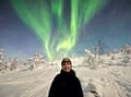Night Snowshoeing — search for the Aurora, Levi