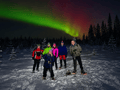 Night Snowshoeing — search for the Aurora, Levi