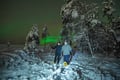 Night Snowshoeing — search for the Aurora, Levi