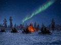 Arctic Night Snowmobile Safari with Campfire, Levi — adults only