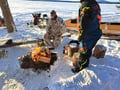 Ice Fishing Tour for 3-6 Persons from the Saariselka/Ivalo/Inari Area to Lake Inari with a Local Guide and Open Fire Cooking