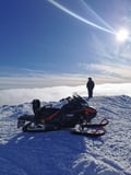 Private Snowmobile Adventure to Kumputunturi Fell (100km)