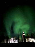 Northern Lights search on a minivan tour in Utsjoki