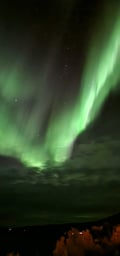 Northern Lights search on a minivan tour in Utsjoki